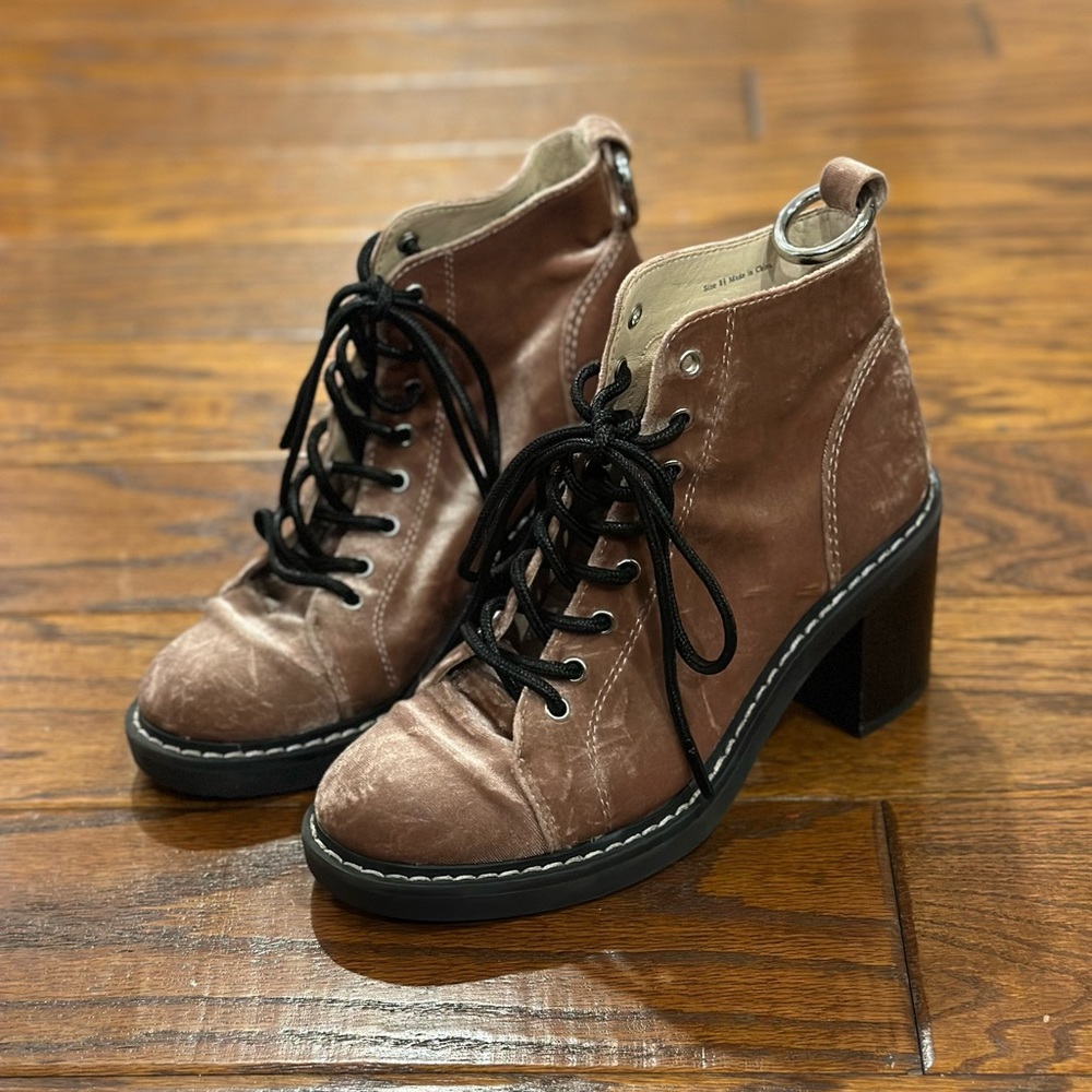 Dolce Vita Velvet Moto Boots